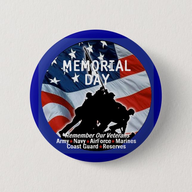 MEMORIAL DAY Button (Front)