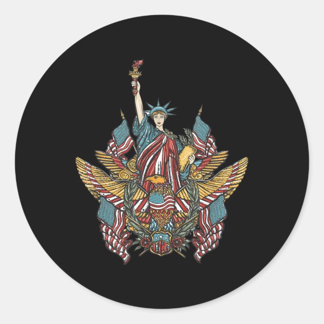 Memorial Day  Classic Round Sticker (Front)