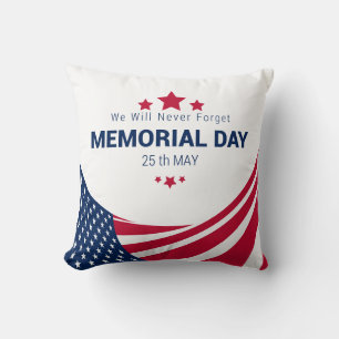 Memorial Day Customizable Pillow