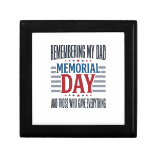 Memorial Day Dad Tribute Patriotic Gift Box