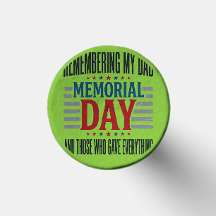 Memorial Day Dad Tribute Patriotic Golf Tees