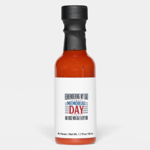 Memorial Day Dad Tribute Patriotic Hot Sauces
