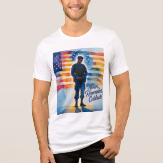 Memorial Day Evoking Honor Women T-Shirt Tri-Blend Shirt