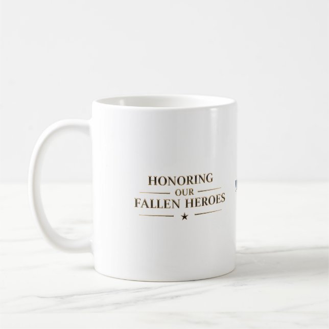 Memorial Day Fallen Heroes Coffee Mug (Left)