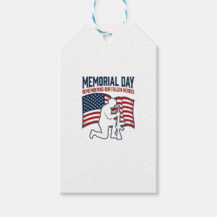 Memorial Day Fallen Heroes Patriotic Soldier Shirt Gift Tags