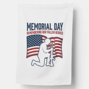 Memorial Day Fallen Heroes Patriotic Soldier Shirt House Flag