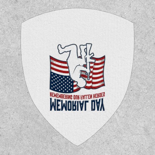 Memorial Day Fallen Heroes Patriotic Soldier Shirt Patch