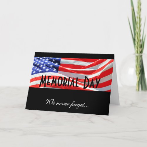 Memorial Day Fallen Soldiers Remembrance Card