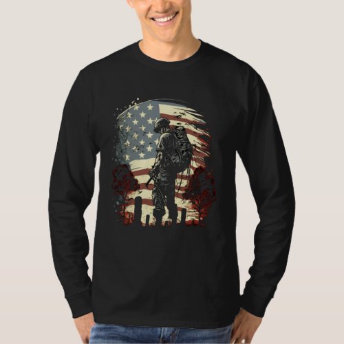 Memorial Day Fallen Veteran Soldier American Flag 