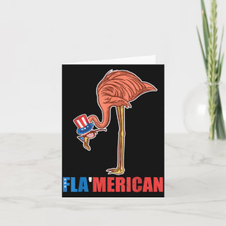 Memorial Day Flamerican 4th Of July Independence Card