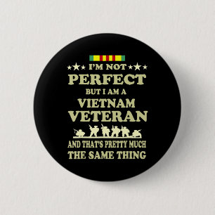 Memorial Day Gift Veteran's Day Vietnam Veteran Button