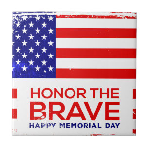 Memorial Day grunge Ceramic Tile
