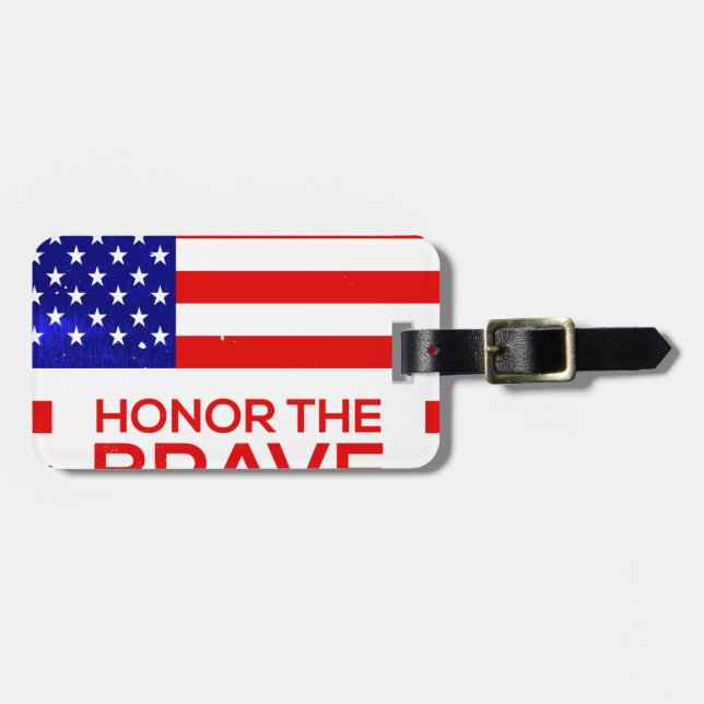 Memorial Day grunge Luggage Tag (Front Horizontal)