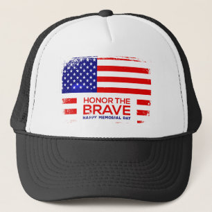 Memorial Day grunge Trucker Hat