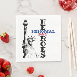 Memorial Day heroes  Napkins