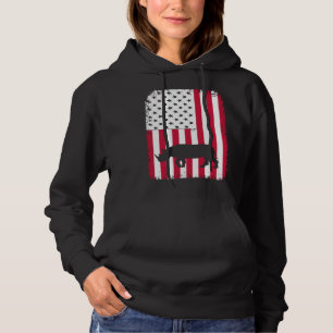 Memorial Day hippo hippopotamus patriotic usa flag Hoodie