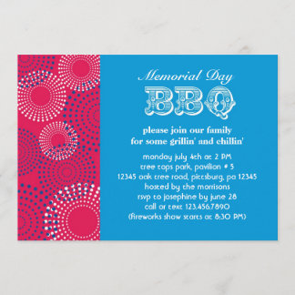 Memorial Day Holiday BBQ Invitation