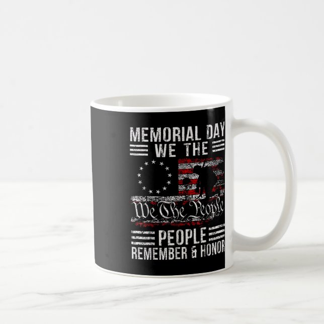 Memorial Day Honor And Remember Veterans Day 2025  Coffee Mug (Right)