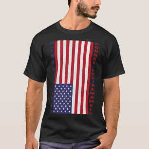 memorial day honor and remember vintage american f T-Shirt
