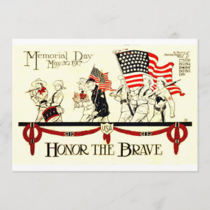 Memorial Day Honor the brave Card