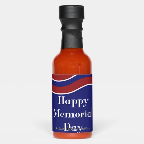 Memorial day Hot Sauce Bottle Favors