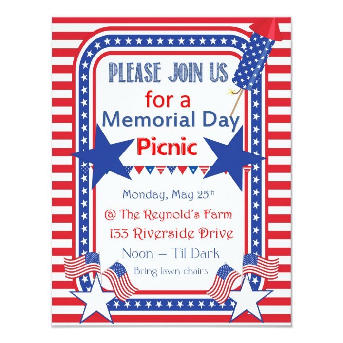 Memorial Day Invitation