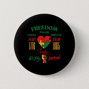 Memorial Day Juneteenth And 4th Of July Button