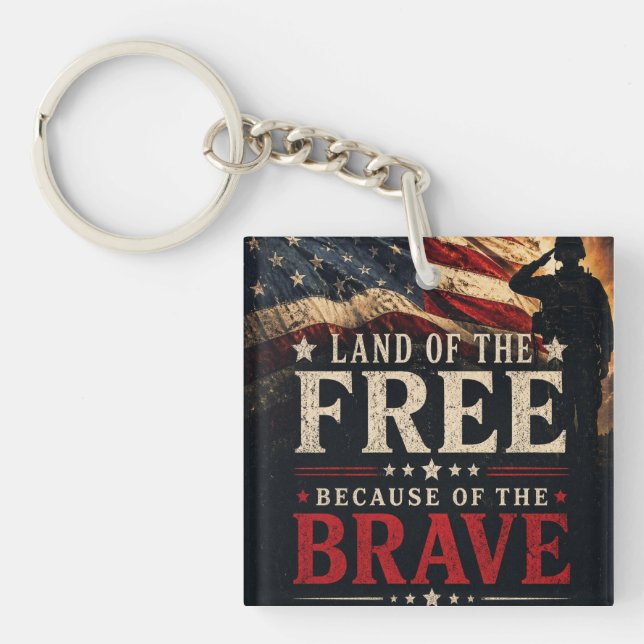 Memorial Day  Keychain (Front)