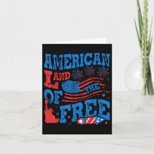 Memorial Day Land Of The Free Because Of The Brave Card