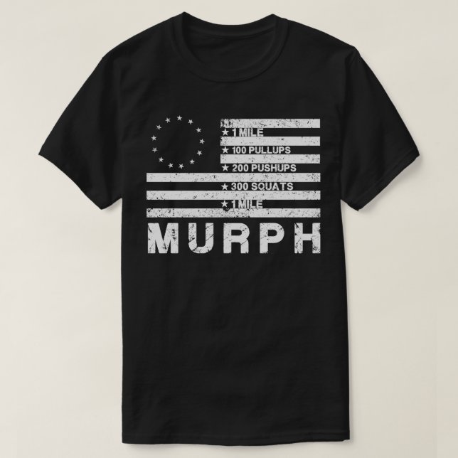 Memorial Day Murph challenge 2023 distressed us fl T-Shirt (Design Front)