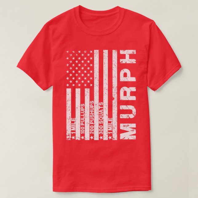 Memorial Day Murph challenge 2023 distressed us fl T-Shirt (Design Front)
