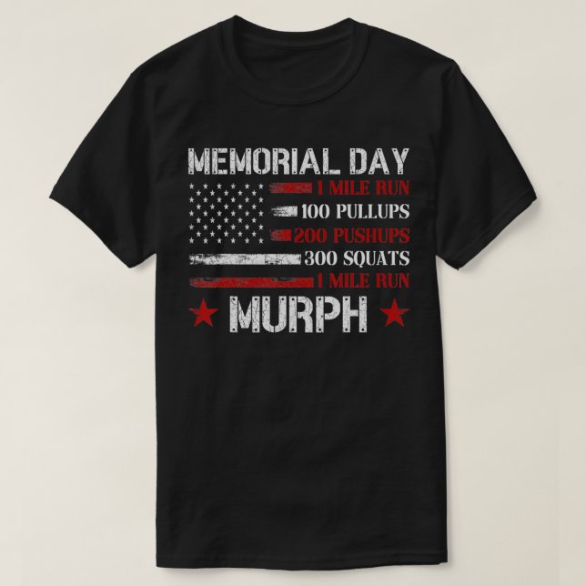 Memorial Day Murph  US Military   1  T-Shirt (Design Front)