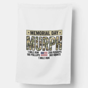 Memorial Day Murph Workout Vintage Vector Shirt_1 House Flag