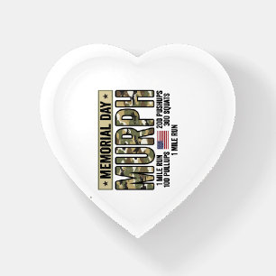 Memorial Day Murph Workout Vintage Vector Shirt_1 Paperweight