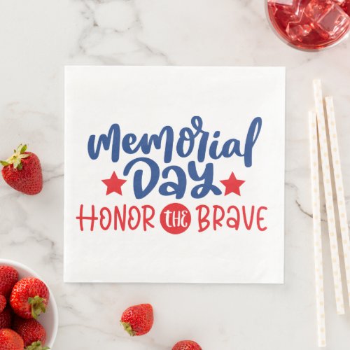 Memorial Day Party Paper Napkins