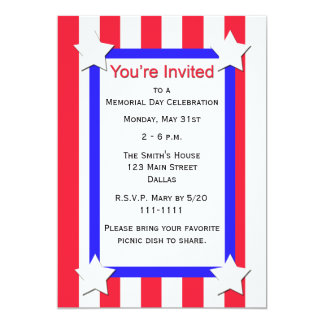 Memorial Day Party Invitations & Announcements | Zazzle