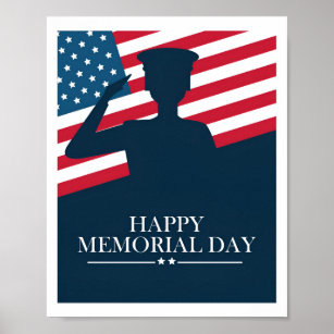 Happy Memorial Day Poster for Sale by MrTsTshirts