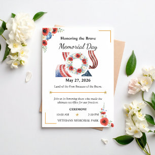 Memorial Day Printable Poster Template