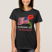 Memorial Day Red Poppy Patriotic Military Veteran