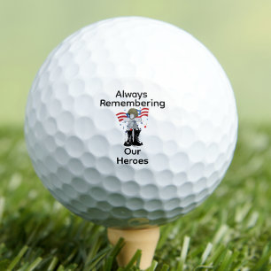 Memorial Day, Remember and Honor Golf Balls