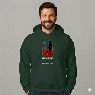 Memorial Day Remember and Honor Patriotic USA 250 Hoodie
