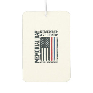 Memorial Day Remember And Honor Tribute Vector Des Air Freshener