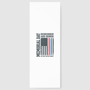 Memorial Day Remember And Honor Tribute Vector Des Bookmarks