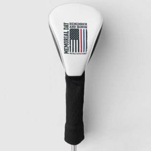 Memorial Day Remember And Honor Tribute Vector Des Golf Head Cover
