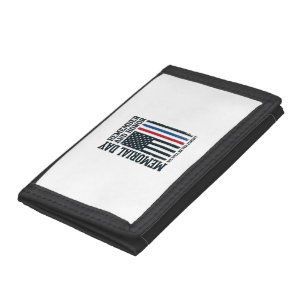 Memorial Day Remember And Honor Tribute Vector Des Trifold Wallet