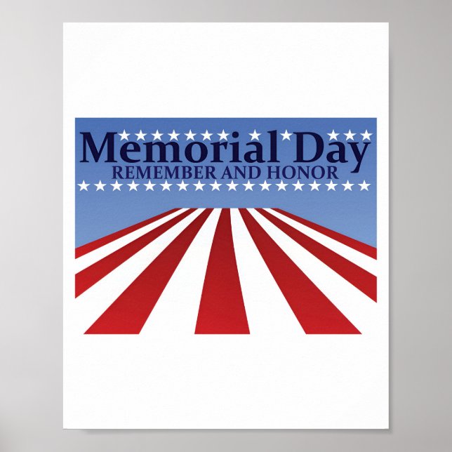 Memorial Day remember and horro Poster (Front)