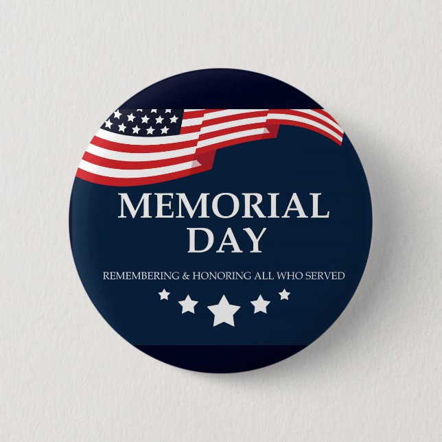 Memorial Day / Remember Button (Front)