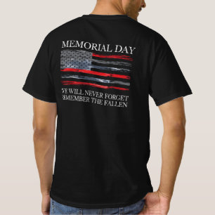 Memorial Day Remember The Fallen USA Flag T-Shirt