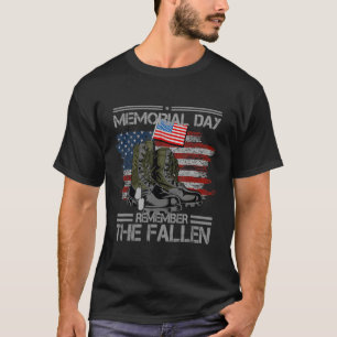 Memorial Day Remember The Fallen Veteran Military T-Shirt