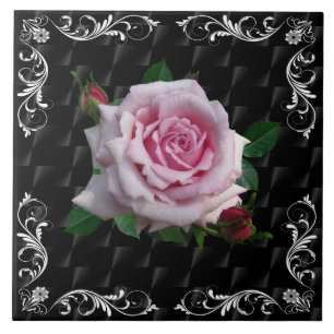 MEMORIAL DAY ROSE CERAMIC TILE